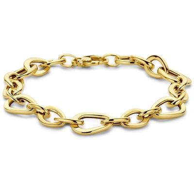 armband 10 mm 19 cm 14K geelgoud