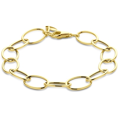 armband 10 mm 19 cm 14K geelgoud