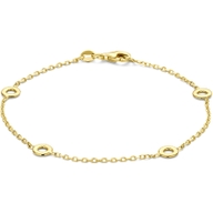 armband 19 cm 14K geelgoud