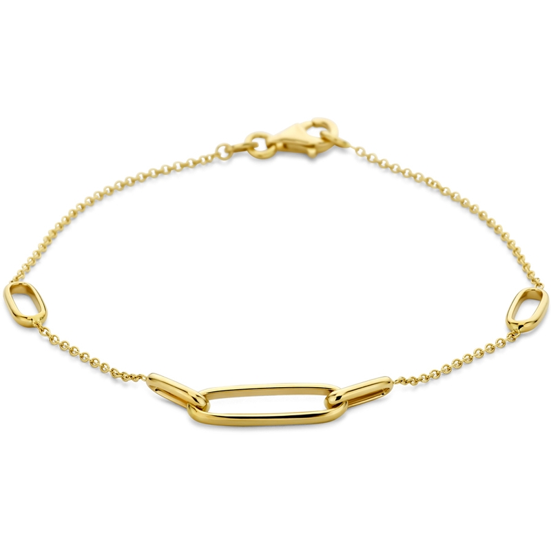 armband 19 cm 14K geelgoud