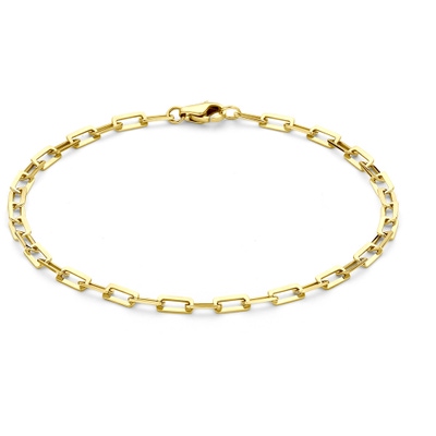 armband 3 mm 19 cm 14K geelgoud