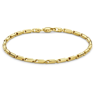 armband 3 mm 21 cm 14K geelgoud