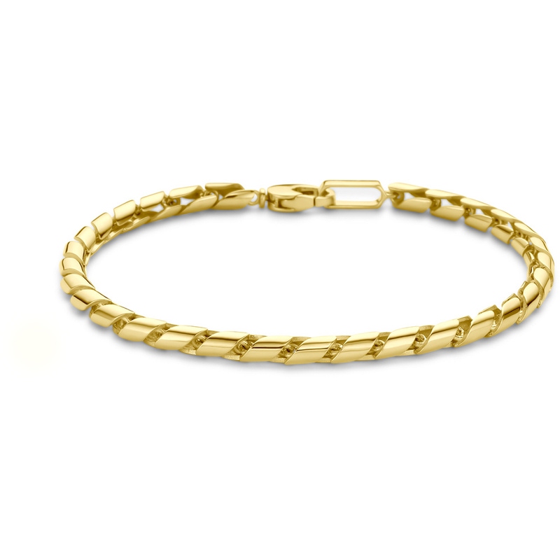 armband 4 mm 21 cm 14K geelgoud