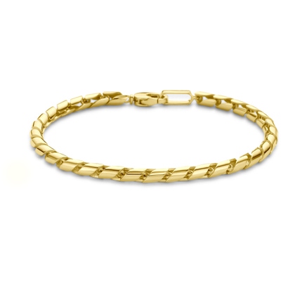 armband 4 mm 21 cm 14K geelgoud