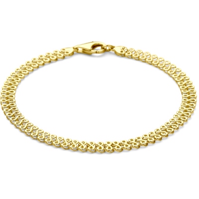 armband 5 mm 19 cm 14K geelgoud