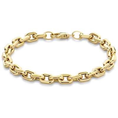 armband 6 mm 19 cm 14K geelgoud
