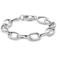 armband anker 10 mm 19 cm zilver gerhodineerd
