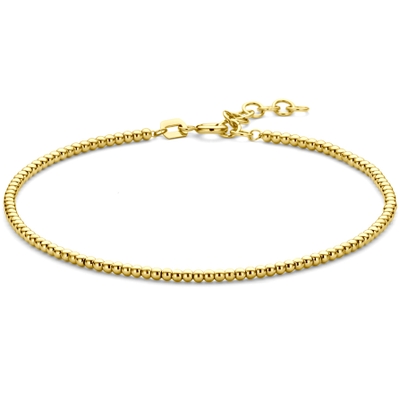 armband bolletjes 2 mm 17  2 cm 14K geelgoud