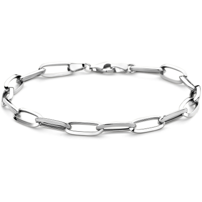 armband closed forever 58 mm 19 cm 14K witgoud