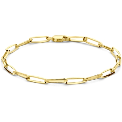 armband closed forever massief 35 mm 14K geelgoud