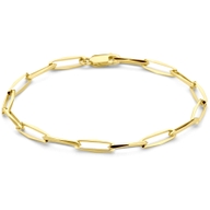 armband closed forever massief 45 mm 14K geelgoud