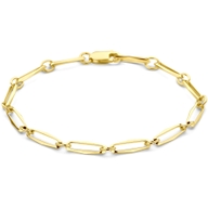 armband closed forever massief 45 mm 14K geelgoud