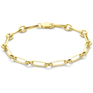 armband closed forever massief 50 mm 14K geelgoud