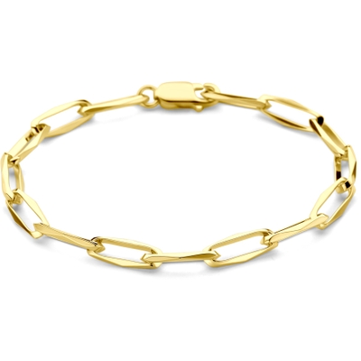 armband closed forever massief 55 mm 14K geelgoud