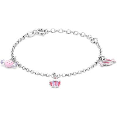 armband emaille 13 3 cm zilver gerhodineerd