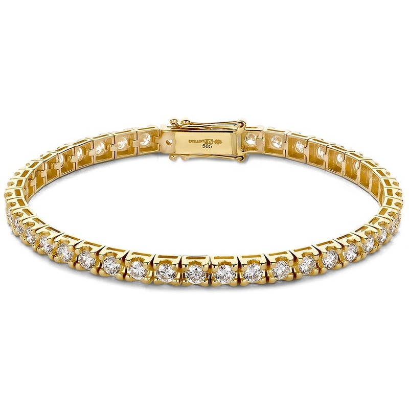 Armband geelgoud briljant 500 crt 