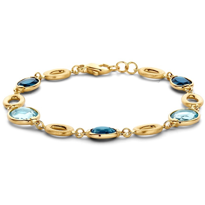 Armband geelgoud edelsteen