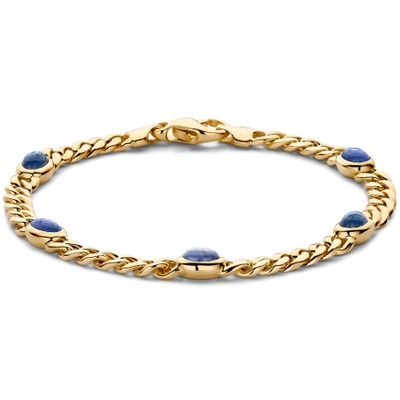 Excellent Jewelry AT138133 14k gourmet armband saffier