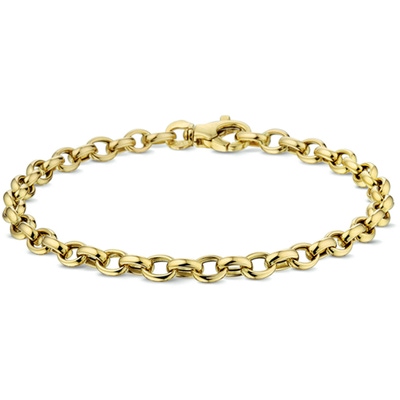 armband jasseron 43 mm 19 cm 14K geelgoud