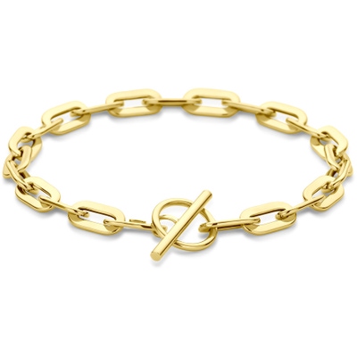 armband kapittelslot 55 mm 19 cm 14K geelgoud