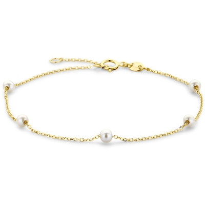 armband parels 165 - 185 cm 14K geelgoud