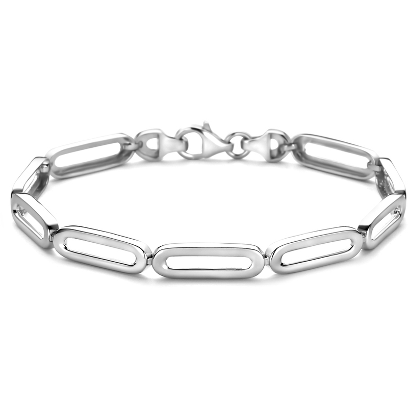 armband polimat 57 mm 19 cm zilver gerhodineerd