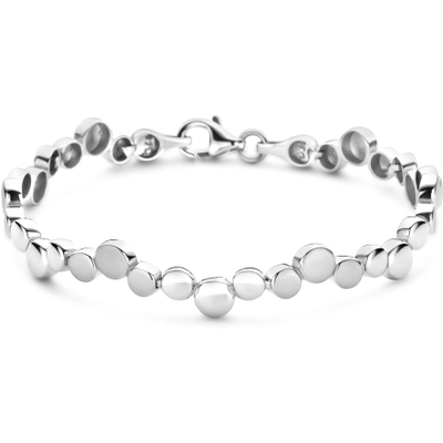 armband polimat 75 mm 19 cm zilver gerhodineerd