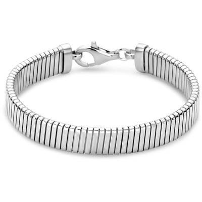armband tubogas 102 mm 19 cm zilver gerhodineerd