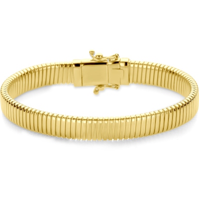 armband tubogas 8 mm 19 cm 14K geelgoud