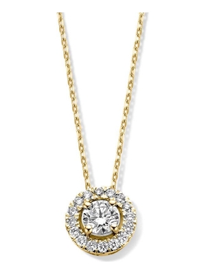 Aurore Jewelry CA15100050 Emma 18 karaat gouden ketting 45 cm met 0,50 ct lab grown diamant