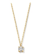 Aurore CA15010020 Olivia 18 karaat gouden collier 45 cm met 0,20 ct lab grown diamant