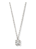 Aurore CA25010030 Olivia 18 karaat witgouden collier 45 cm met 0,30 ct lab grown diamant