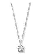 Aurore CA25010050 Olivia 18 karaat witgouden collier 45 cm met 0,50 ct lab grown diamant