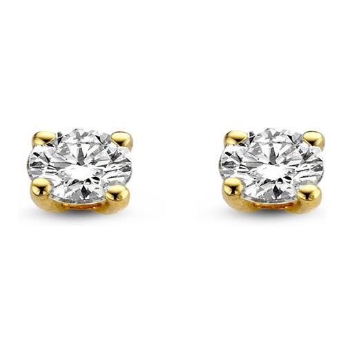 Aurore OA15010030 Olivia 18 karaat gouden oorknopjes met 0,30 ct lab grown diamant