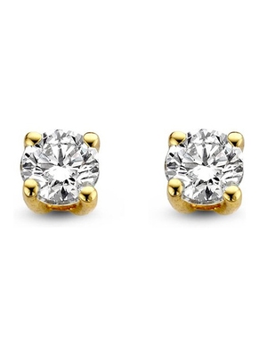Aurore OA15010030 Olivia 18 karaat gouden oorknopjes met 0,30 ct lab grown diamant