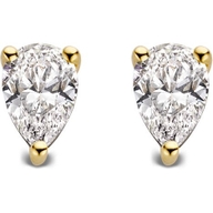 Aurore Jewelry OA15710100 Ava 18k gouden oorknopjes met 1 ct lab grown diamant