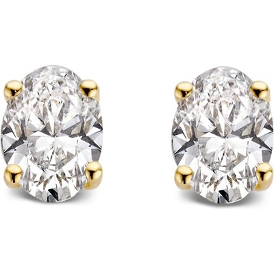 Aurore Jewelry OA15730100 Franky 18k gouden oorknopjes met 1 ct lab grown diamant