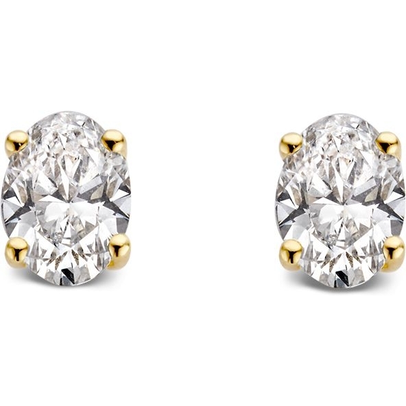 Aurore Jewelry OA15730050 Franky 18k gouden oorknopjes met 0,50 lab grown diamant
