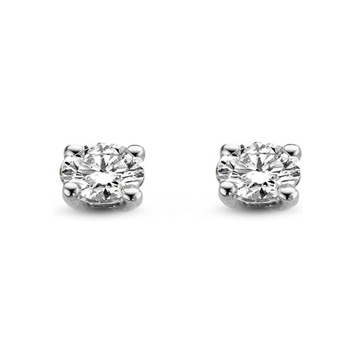 Aurore OA25010020 Olivia 18 karaat witgouden oorknopjes met 0,20 ct lab grown diamant