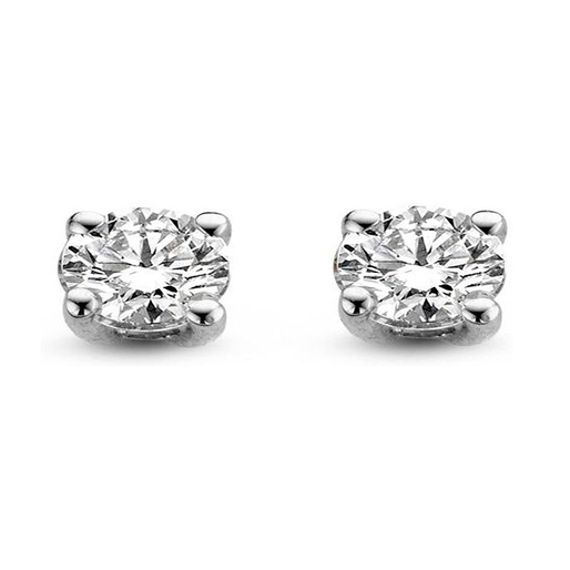 Aurore OA25010030 Olivia 18 karaat witgouden oorknopjes met 0,30 ct lab grown diamant