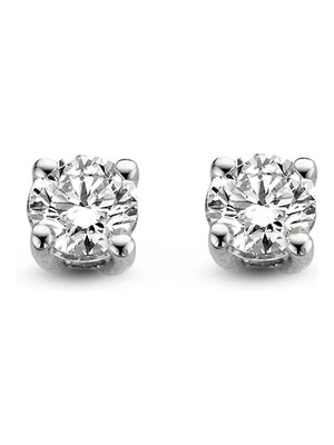 Aurore OA25010050 Olivia 18 karaat witgouden oorknopjes met 0,50 ct lab grown diamant