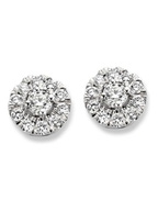 Aurore OA25100020 Emma 18 karaat witgouden oorknopjes met 0,20 ct lab grown diamant