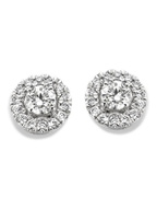 Aurore OA25100060 Emma 18 karaat witgouden oorknopjes met 0,60 ct lab grown diamant