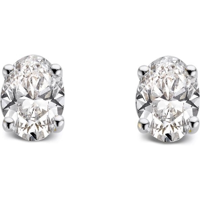 Aurore Jewelry OA25730050 Franky 18k witgouden oorknopjes met 0,50 ct lab grown diamant