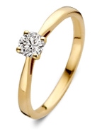 Aurore RA15010030 Olivia 18 karaat gouden ring met 0,30 ct lab grown diamant