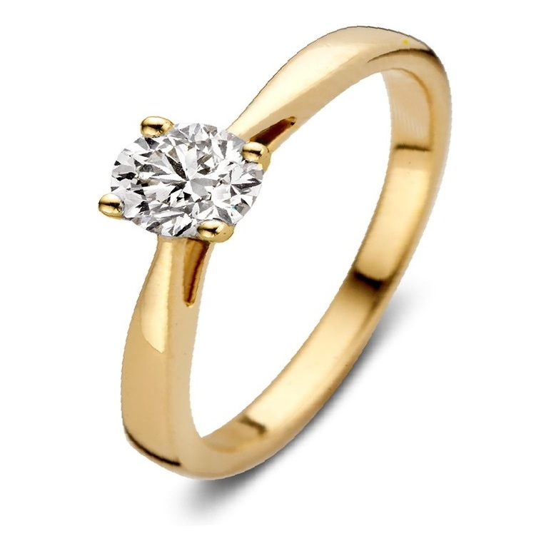 Aurore RA15010050 Olivia 18 karaat gouden ring met 0,50 ct lab grown diamant