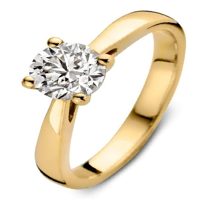 Aurore RA15010100 Olivia 18 karaat gouden ring met 1,00 ct lab grown diamant
