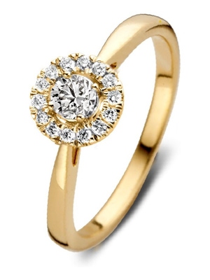Aurore RA15100030 Emma 18 karaat gouden ring met 0,30 ct lab grown diamant