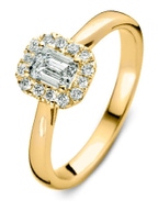 Aurore RA15300066 Ivy 18 karaat gouden ring met 0,66 ct lab grown diamant