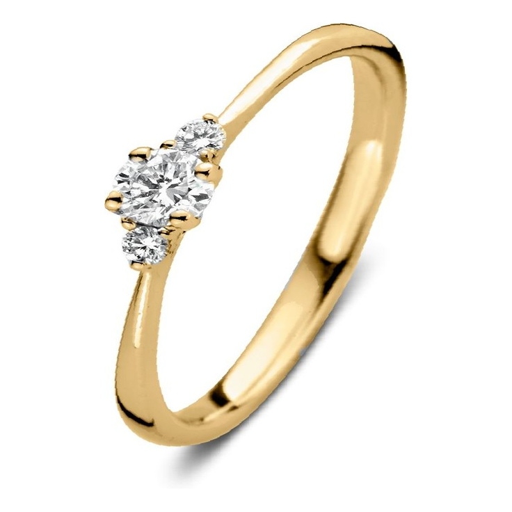 Aurore RA15600020 Alix 18 karaat gouden ring met 0,20 ct lab grown diamant